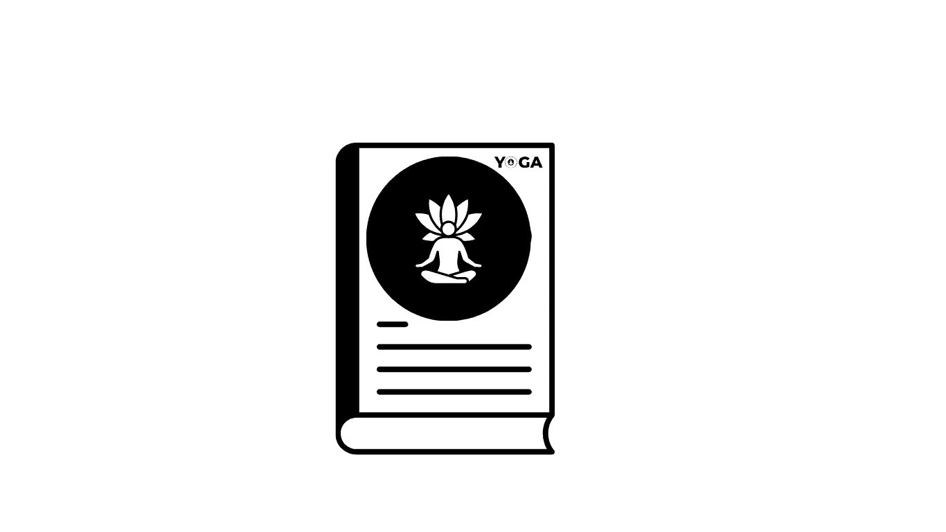 Illustration of a yoga book